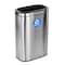 Alpine Industries Trash Can, Stainless Steel Brushed, Stainless Steel/Plastic ALP470-40L-R - alternate 3